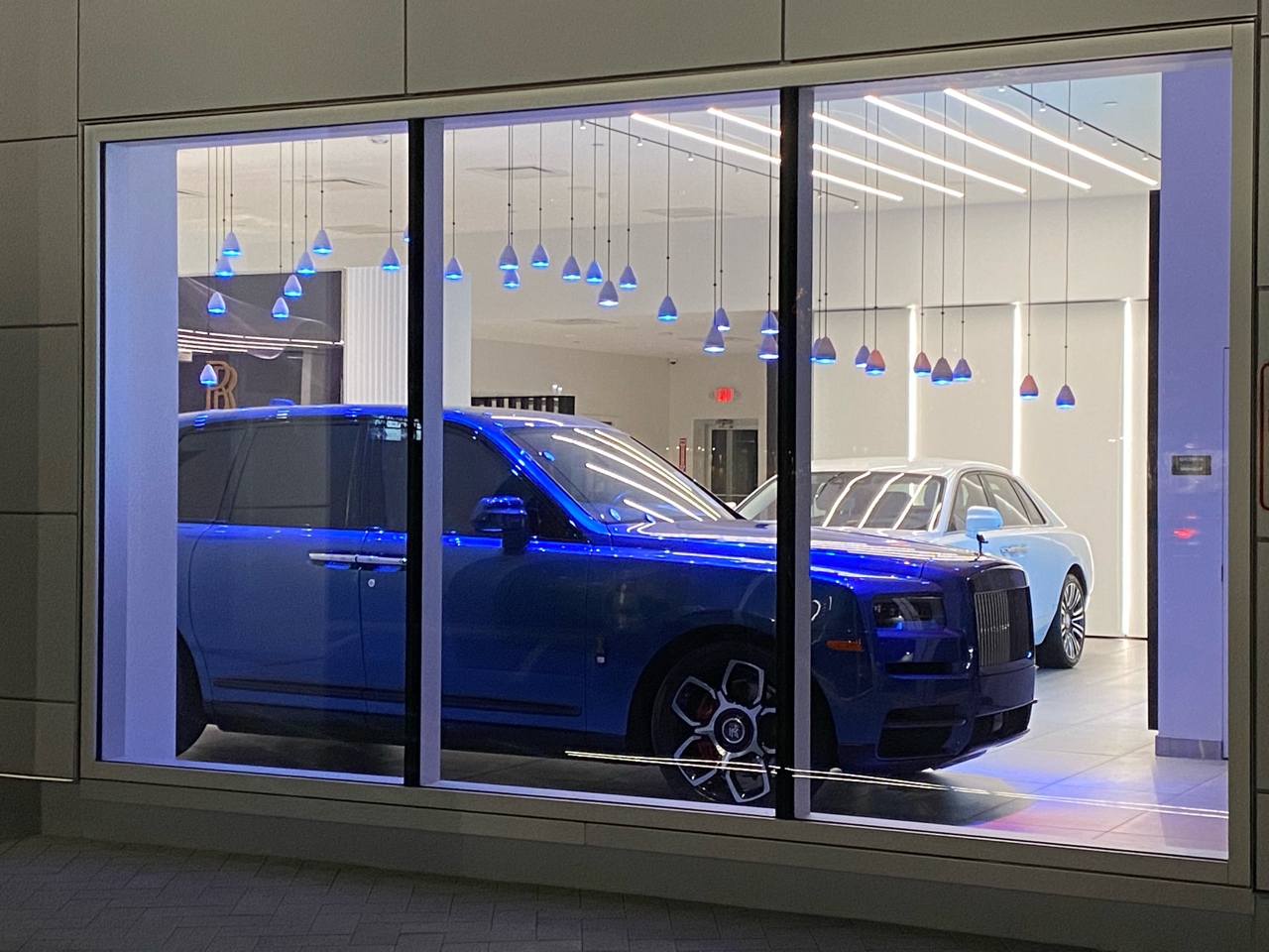 Rolls Royce Motor Cars Paramus Nighttime Showroom