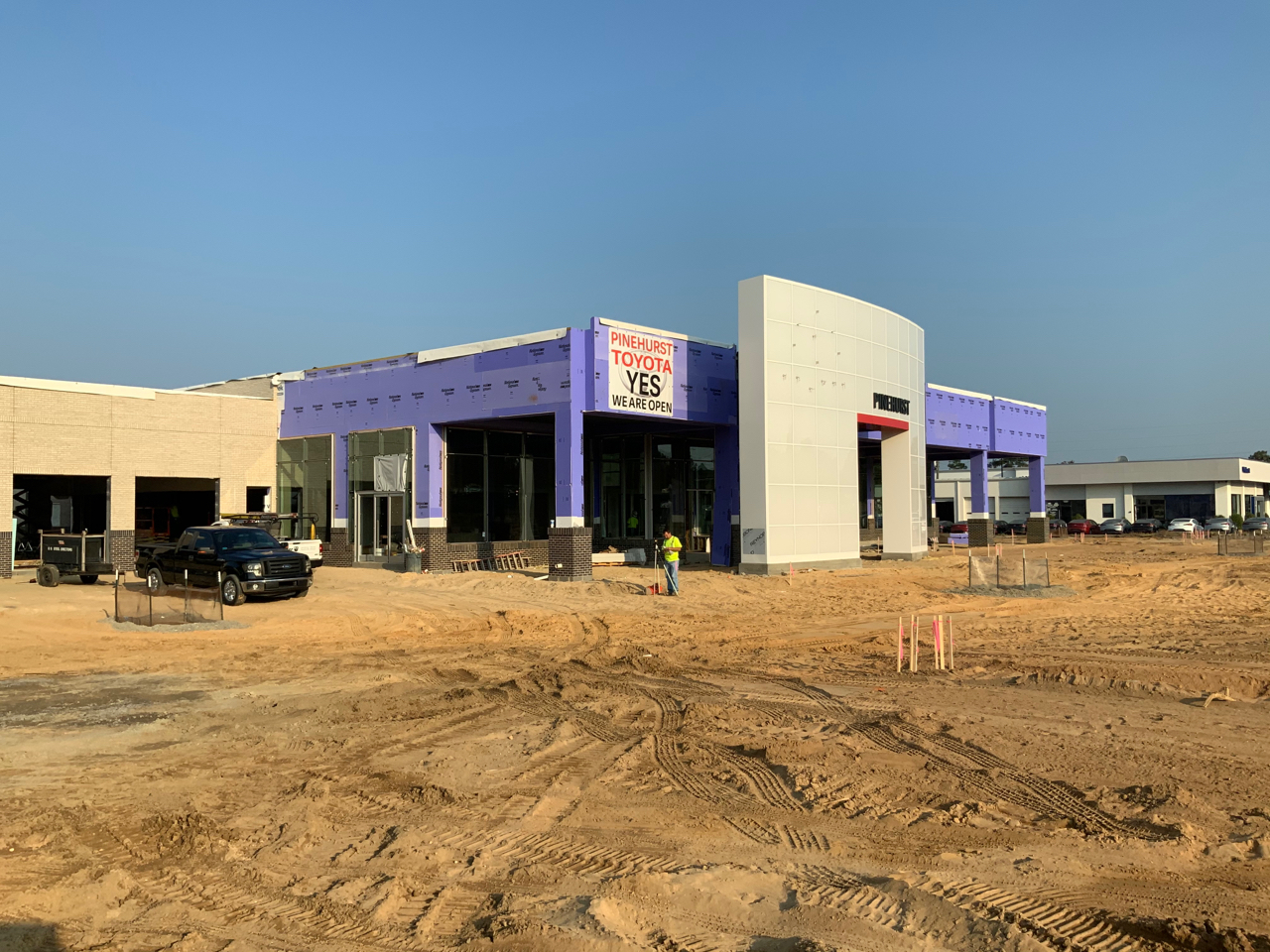 The car dealership is under construction. A well selected General Contractor will have an excellent Site Supervisor