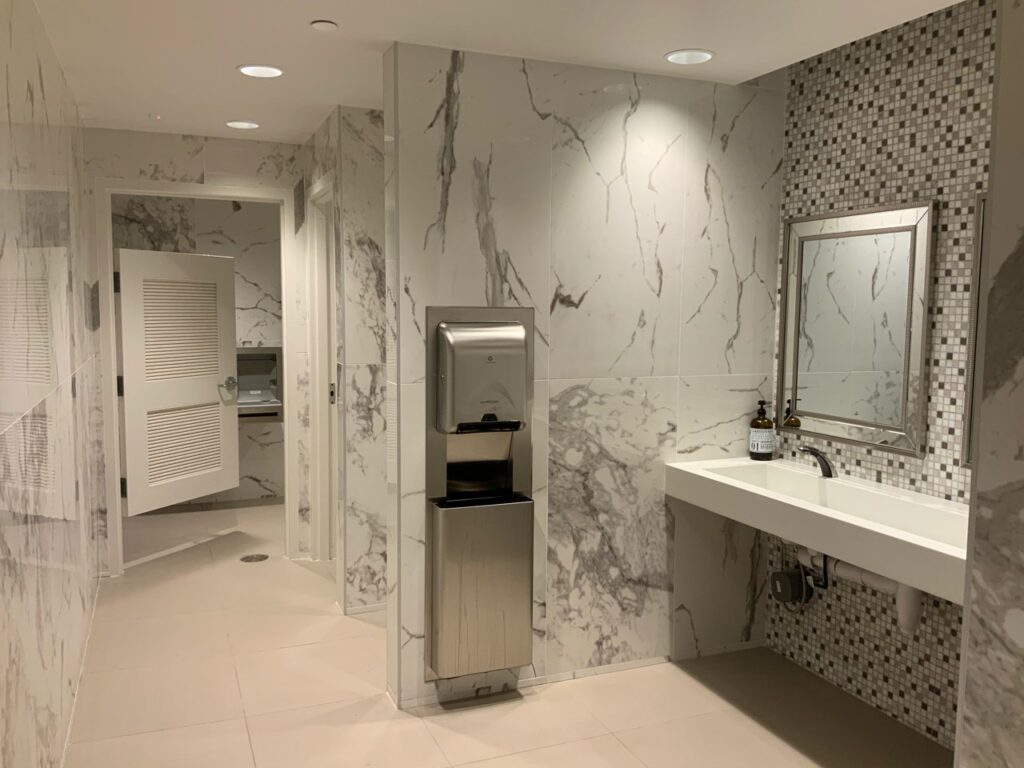 Modern beautiful bathroom at Pinehurst Toyota in Southern Pines North Carolina