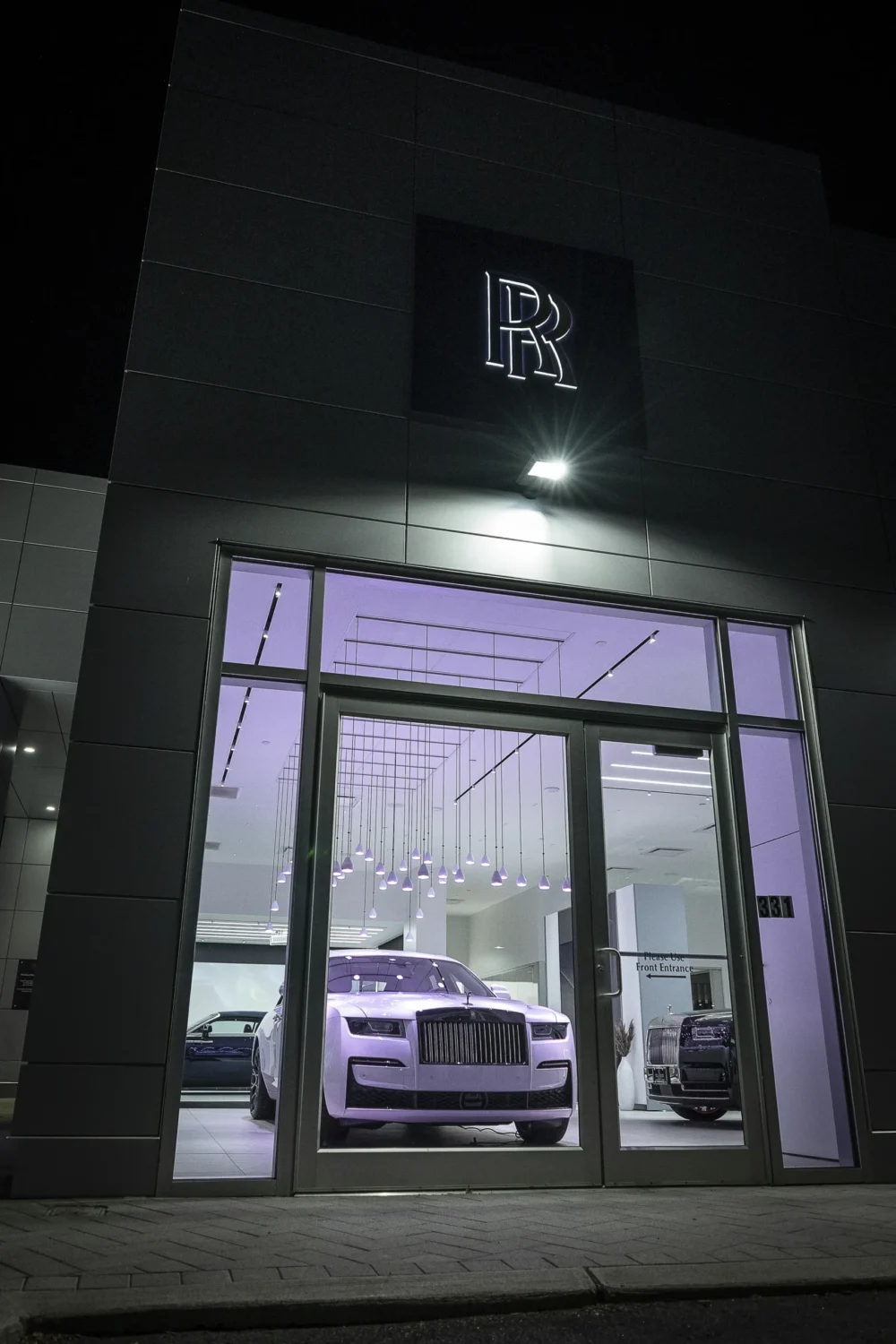Rolls-Royce Paramus Exterior at night