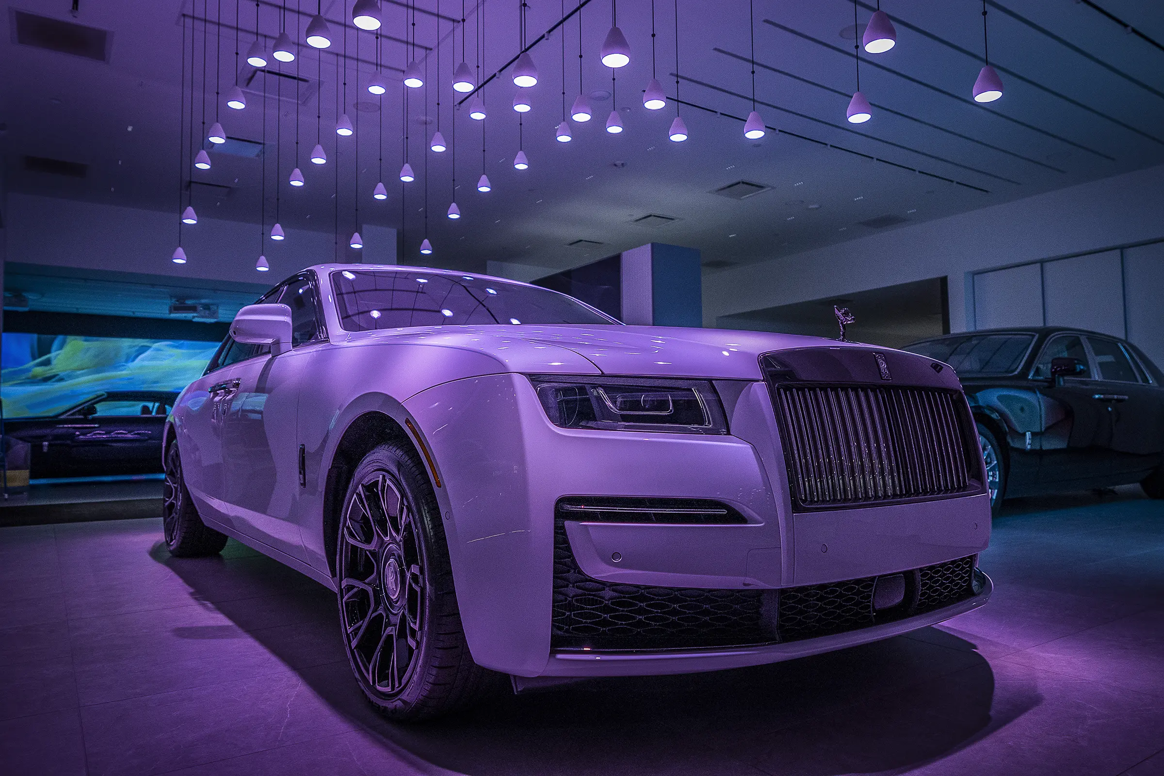 Rolls-Royce Paramus overhead lighting