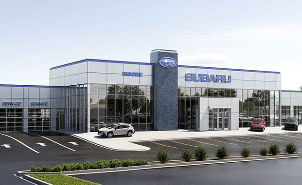 Moore Subaru Rendering of a new store